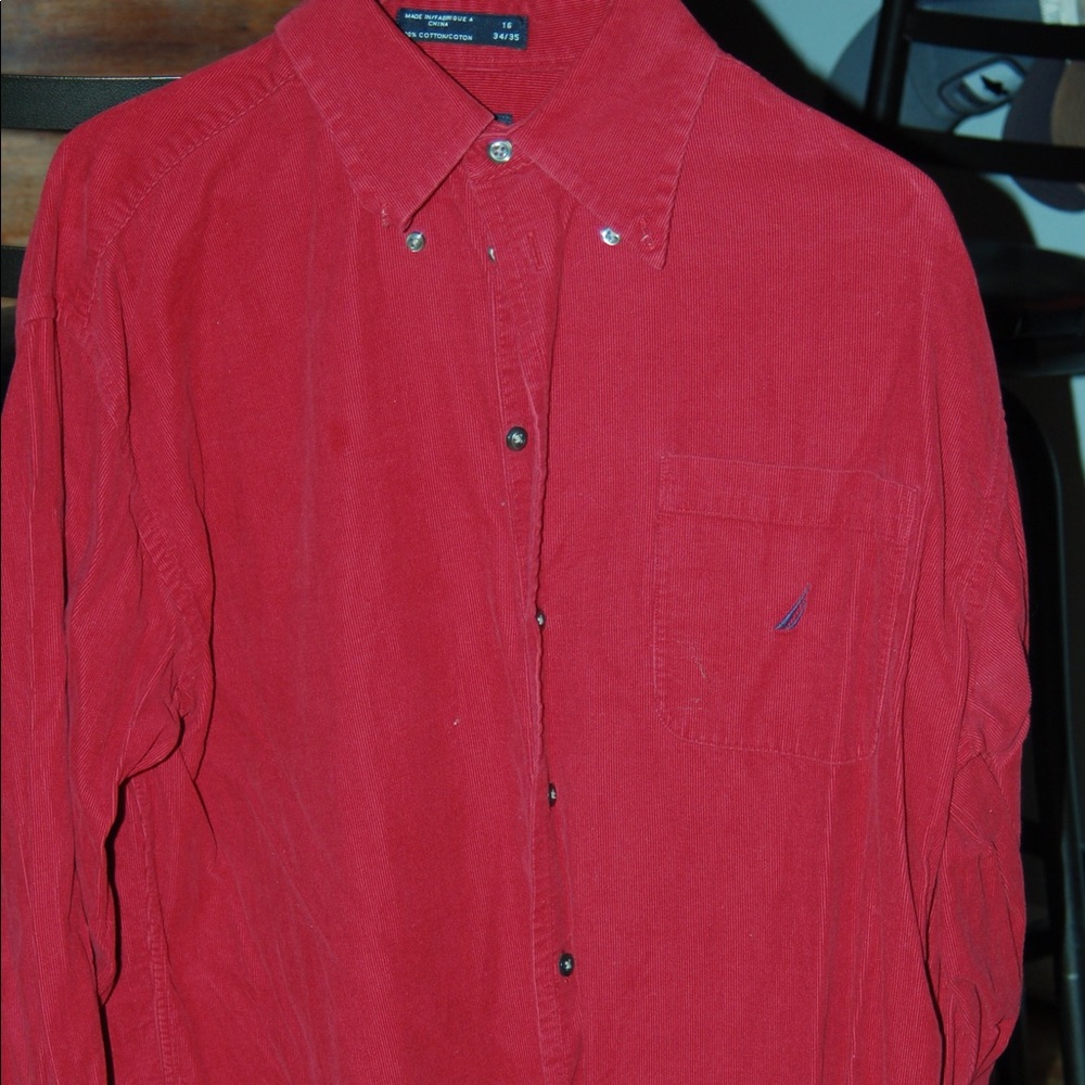 Corduroy Nautica Button-Up